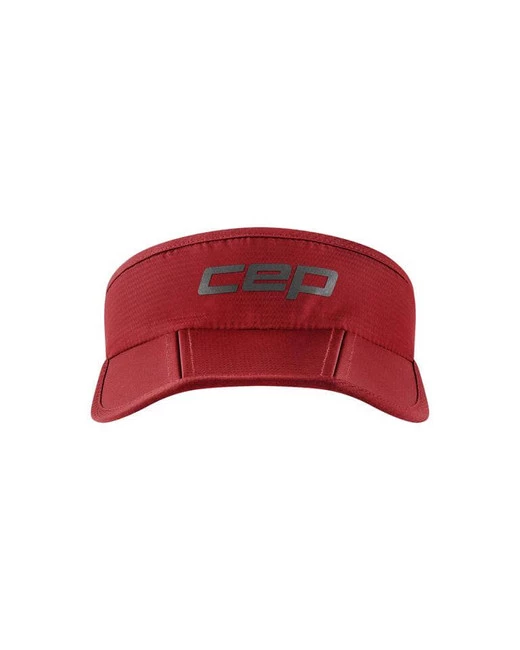 Sportowy daszek do biegania CEP Core Run unisex bordowy
