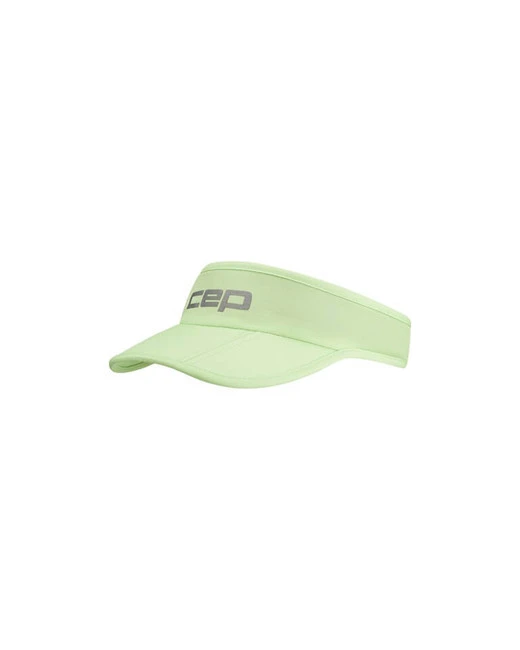 Sportowy daszek do biegania CEP Core Run unisex limonkowy