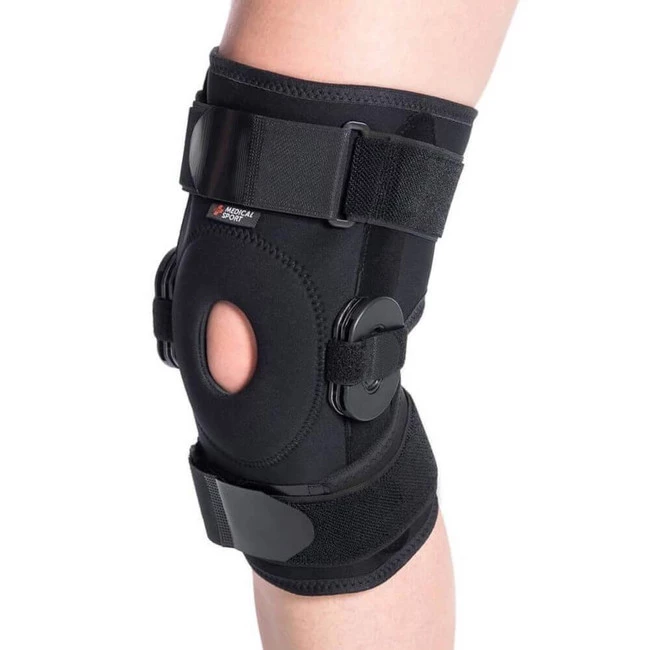 Stabilizator na kolano zegarowy z regulacją kąta zgięcia MSupport