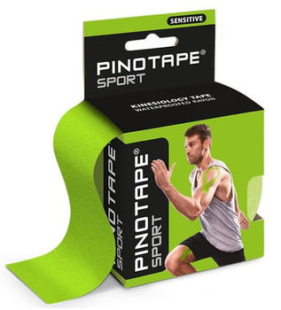 Pinotape Sport Sensitive 5cm x 5m dla wrażliwej skóry - zielony