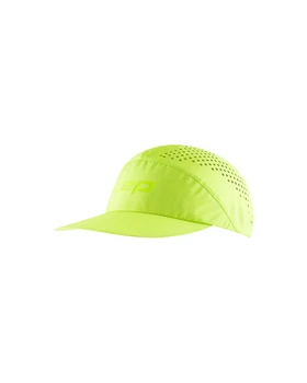 Czapka do biegania z daszkiem Pro Run Ultralight unisex limonkowa