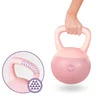 DrFit Kettlebell odważnik kulowy z piaskiem do ćwiczeń siłowych różowy 8 kg