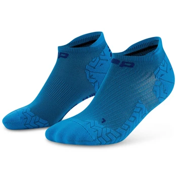 Damskie skarpety kompresyjne sportowe stopki no show CEP Core Run Ultralight niebieskie