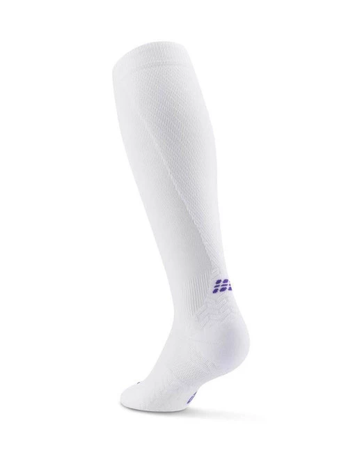 Męskie długie skarpety kompresyjne sportowe CEP Core Run Ultralight białe